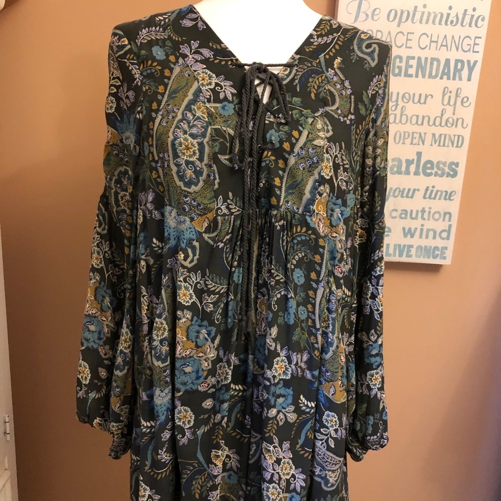 Free People Rain Or Shine Printed Dress